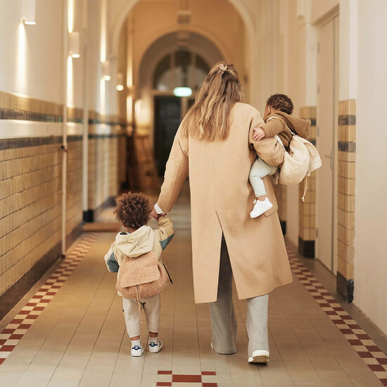 Jollein teddy rugzak Boucle - Naturel