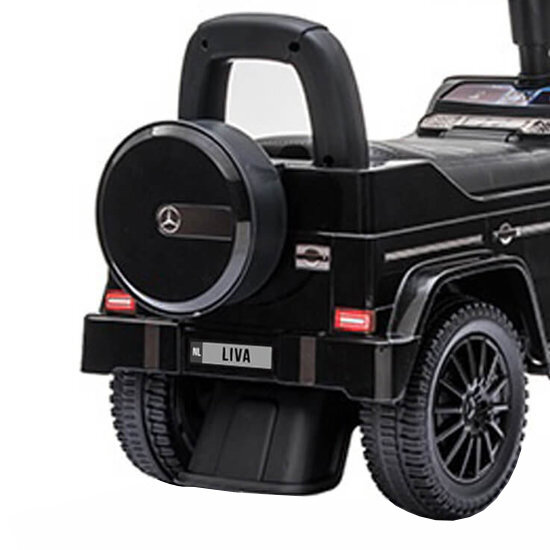 Loopauto Mercedes Benz G-Klasse met naam (zwart)