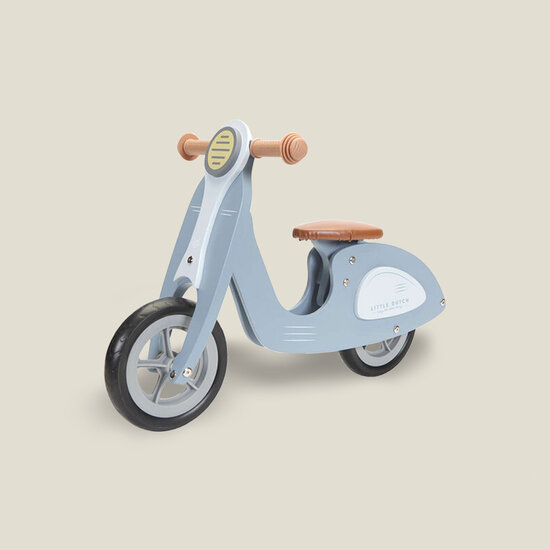 Loopscooter Blauw - Little Dutch