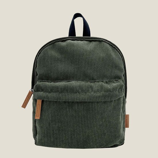 KC Boutique Corduroy rugzak - Forest Green