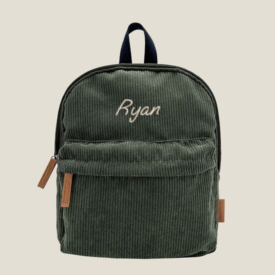 KC Boutique Corduroy rugzak - Forest Green