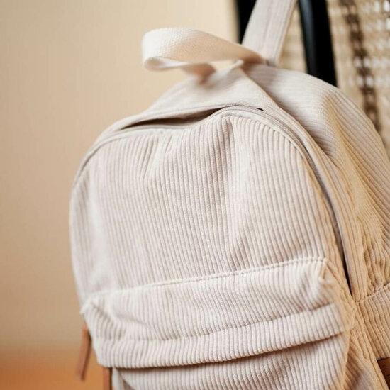 KC Boutique Corduroy rugzak - Beige