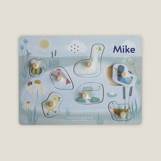 Little Dutch Houten geluiden puzzel dieren