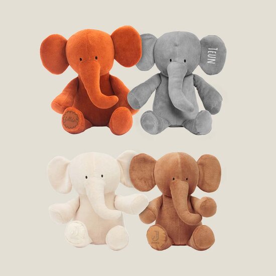 japon combineren Uitverkoop Knuffel met naam - Olifant. Babyknuffel olifant met naam.
