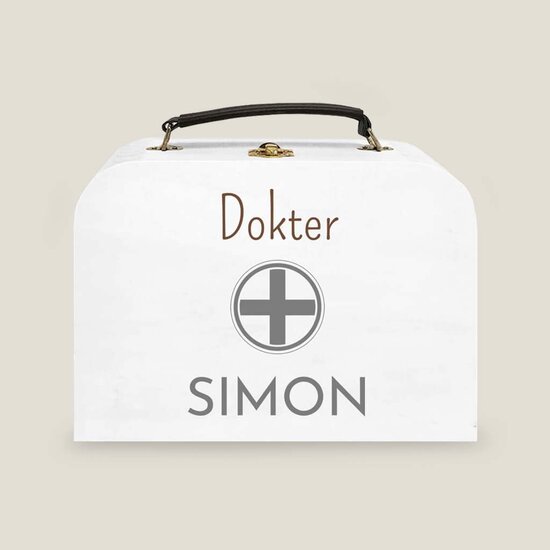 Dokterskoffertje met naam - HOUT