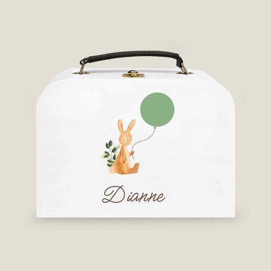 Houten koffertje met dieren