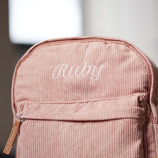 KC Boutique Corduroy rugzak - Soft Pink