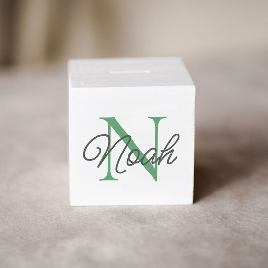 Spaarpot met naam - Letter