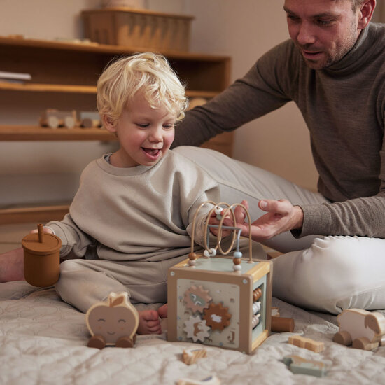Houten activiteitenkubus - Jollein