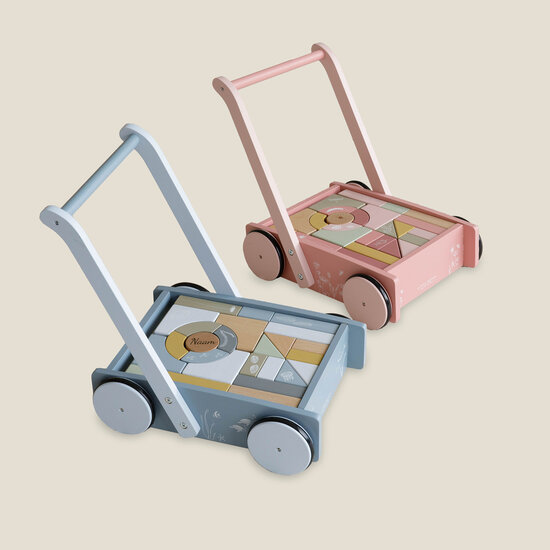 Houten blokkenkar - Little Dutch
