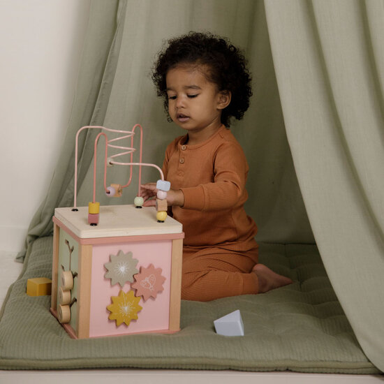 Houten activiteitenkubus - Little Dutch