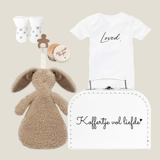 Kraamcadeau koffer met naam (20cm)