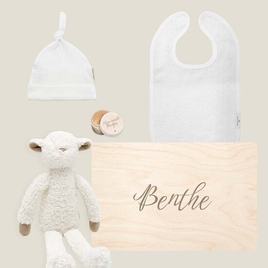 Kraamcadeau set met naam & tandendoosje