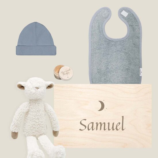 Kraamcadeau set met naam & tandendoosje