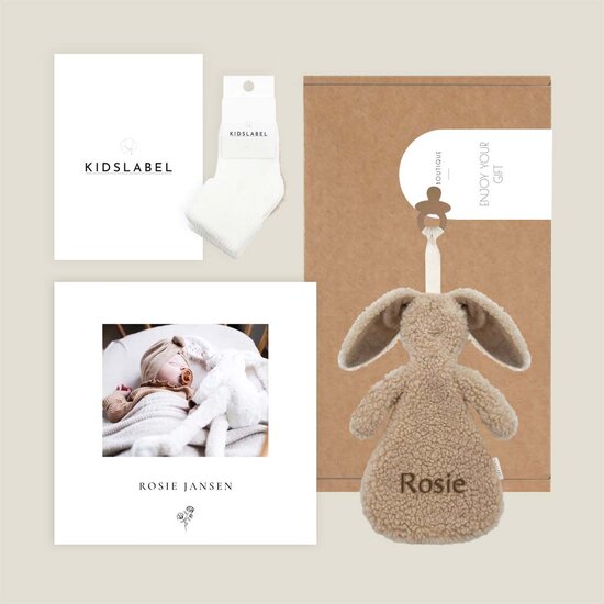 Brievenbus cadeau -  knuffeldoekje Ted