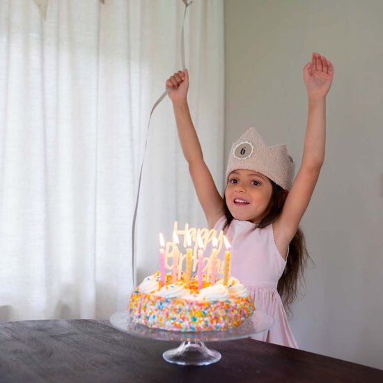 Kidslabel Verjaardagskroon (incl. 6 verwisselbare cijferbuttons)