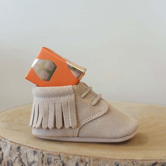 Babyschoentjes leer - Indian Beige