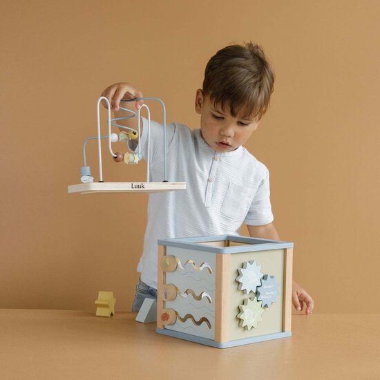 Houten activiteitenkubus - Little Dutch