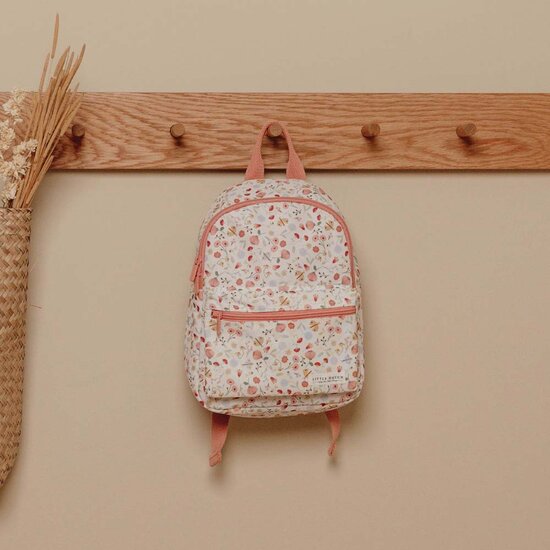 Little Dutch rugzak met naam - Bloemen