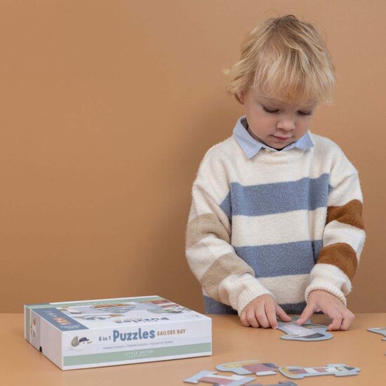 Legpuzzel 6 in 1 - Sailors Bay - Little Dutch