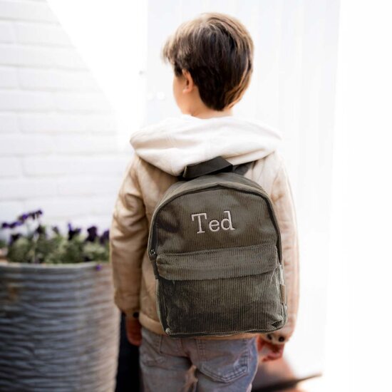 Kinderrugzak Corduroy Forest Green - KC Boutique