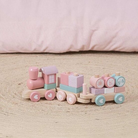 Blokkentrein Roze - Little Dutch