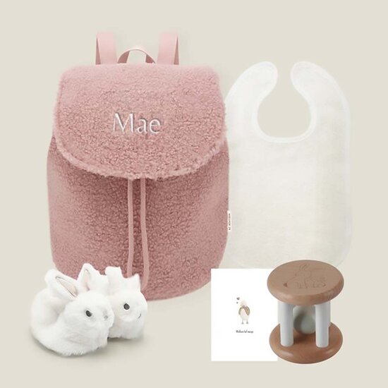 Kraamcadeau set - KC Boutique backpack (Old pink)