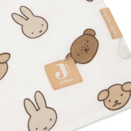 Hydrofiele doeken Jollein - Miffy and Friends - 3 stuks
