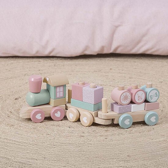Blokkentrein Roze - Little Dutch