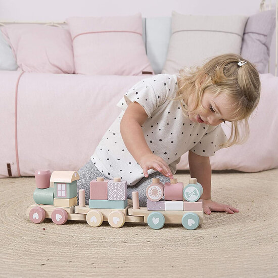Blokkentrein Roze - Little Dutch