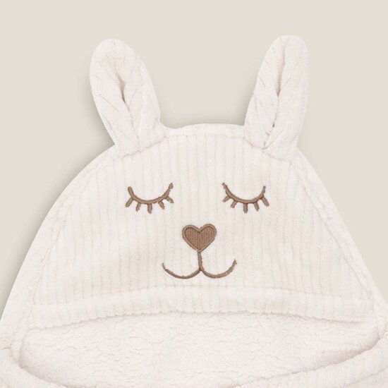 Jollein&nbsp;wikkeldeken Bunny Rib - Oatmeal