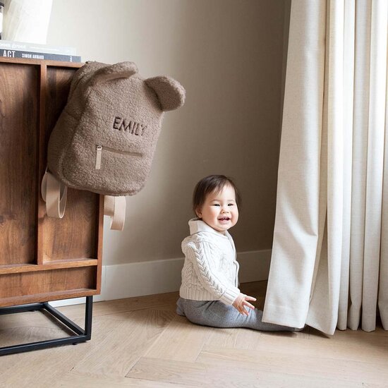 Kidslabel Teddy rugzak &ndash; Clay