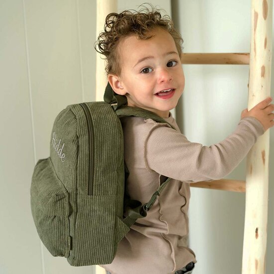 Pret corduroy rugzak - Run Around - Army