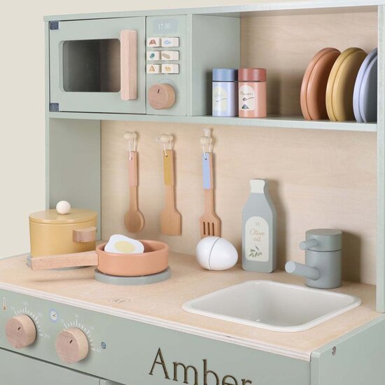 Houten speelkeuken - Groen - Little Dutch