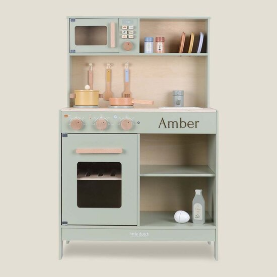 Houten speelkeuken - Groen - Little Dutch