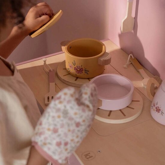 Houten speelkeuken - Roze - Little Dutch