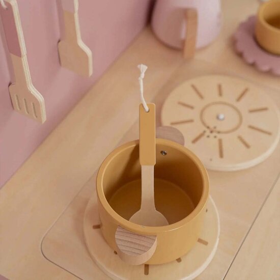 Houten speelkeuken - Roze - Little Dutch