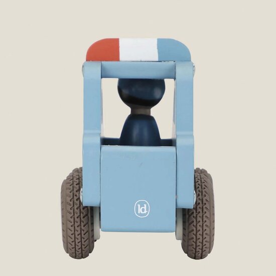Houten politiewagen &ndash; Blauw &ndash; Essentials - Little Dutch
