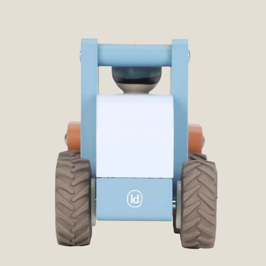 Houten bulldozer &ndash; Blauw &ndash; Essentials - Little Dutch