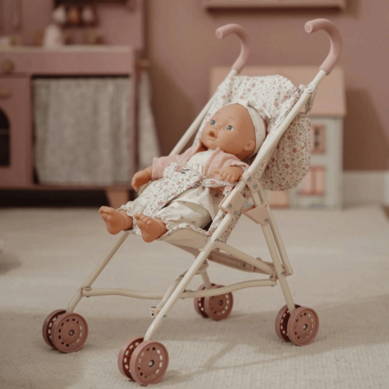 Metalen poppenbuggy - Little Dutch
