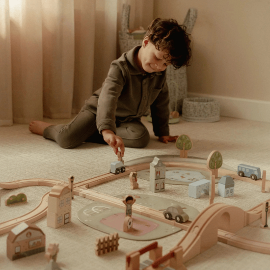 Houten treinbaan XL - Starterkit - Little Dutch