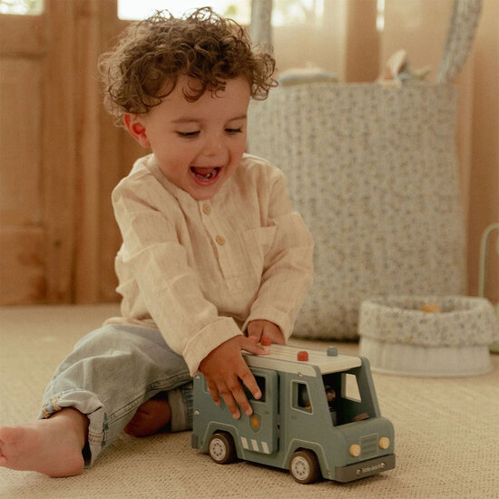 Houten politiewagen &ndash; Essentials - Little Dutch