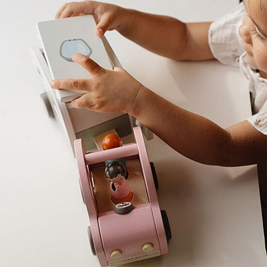 Speelgoed auto met caravan - Essentials - Little Dutch