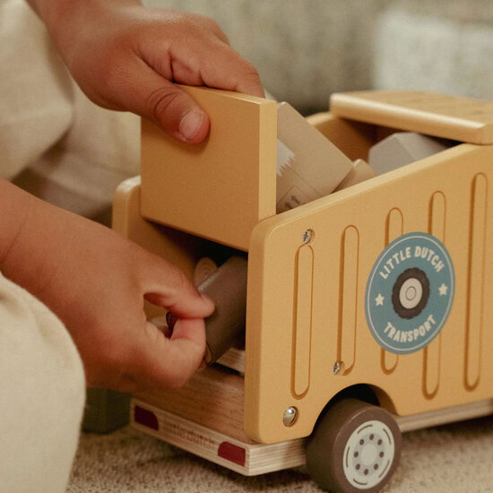 Houten kiepwagen - Meerkleurig &ndash; Essentials - Little Dutch