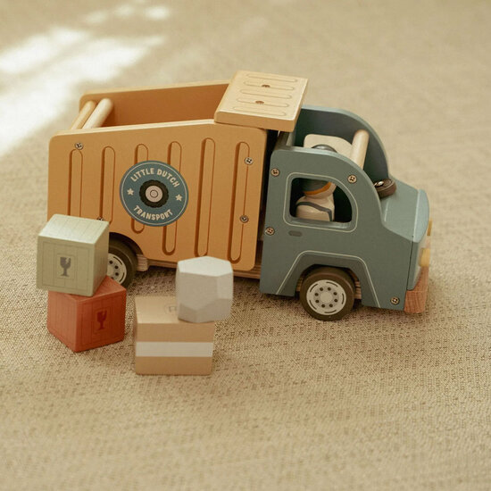 Houten kiepwagen - Meerkleurig &ndash; Essentials - Little Dutch
