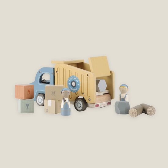 Houten kiepwagen - Meerkleurig &ndash; Essentials - Little Dutch