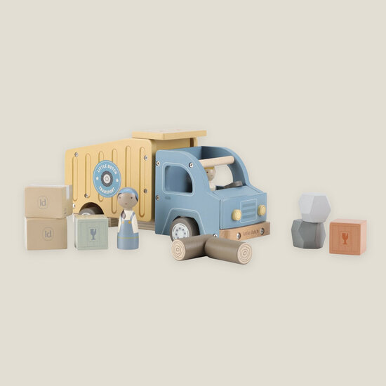 Houten kiepwagen - Meerkleurig &ndash; Essentials - Little Dutch