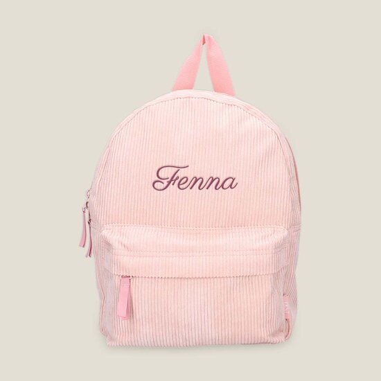 Corduroy rugzak - Run Around - Pink - Pret