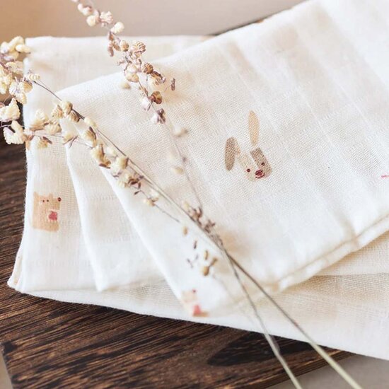 Hydrofiele doeken - 3 stuks - Animal Friends - Jollein