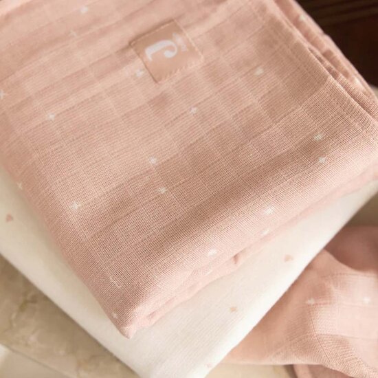 Hydrofiele doeken - 2 stuks - Twinkling Wild Rose - Jollein